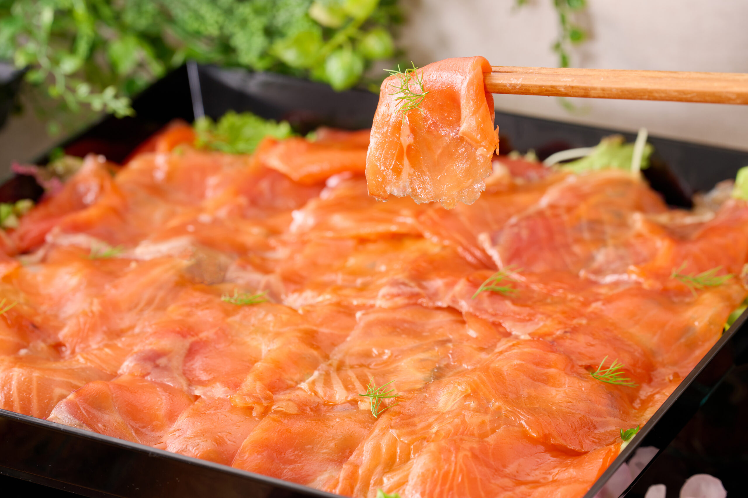 スモークサーモンのフレッシュ野菜仕立